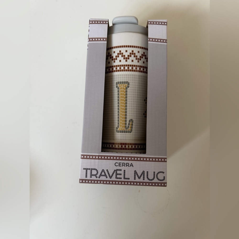 CERRA TRAVEL MUG- 18 Oz. CERAMIC- NWT